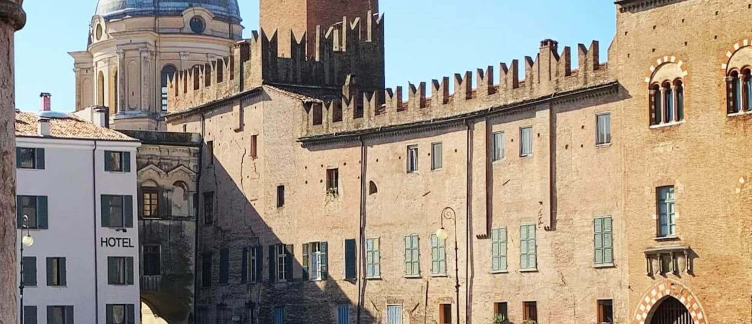 La piazza principale di Mantova